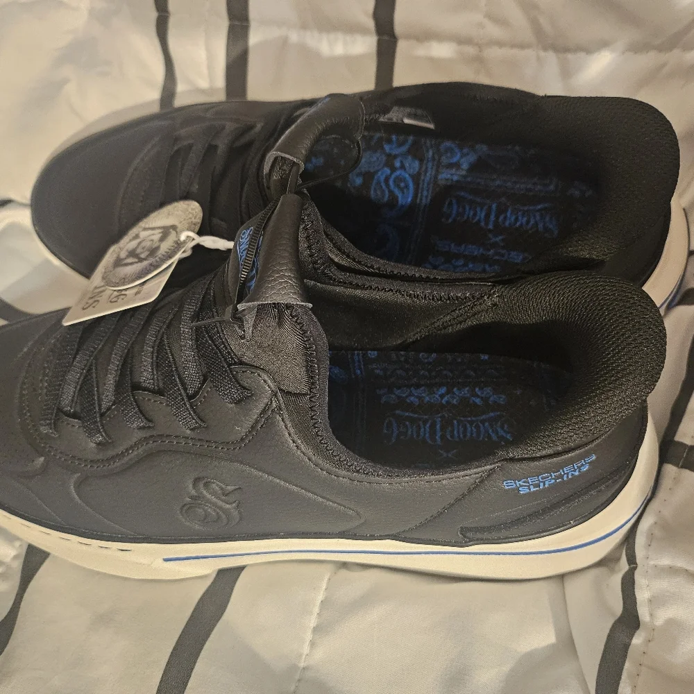Skechers Snoop Dogg‎ Snoop One Mens Fashion Sneakers in Black White - 10.5 US